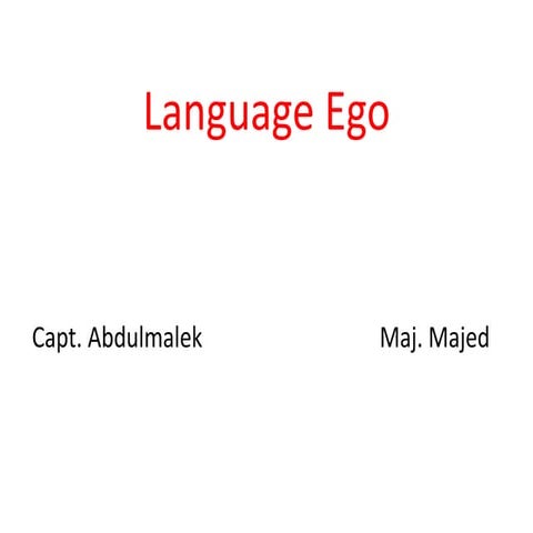 Language ego 2
