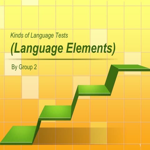 english evaluation Language elements