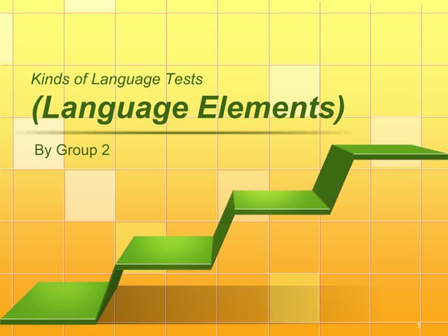 english evaluation Language elements