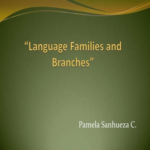 Language families and branches