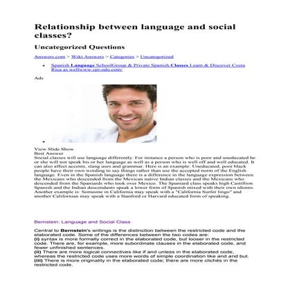 Language for society