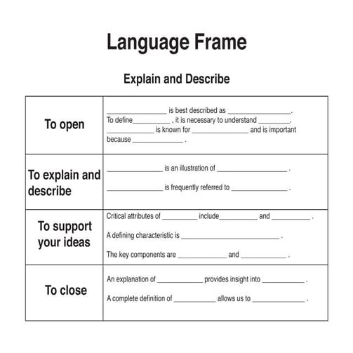 Language frame revision | PDF