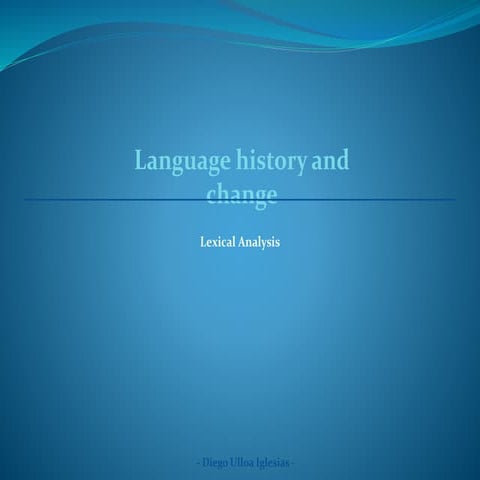 Language history and change