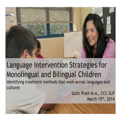 Language Intervention Strategies for Monolingual and Bilingual Children ...
