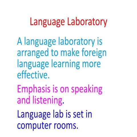 Language laboratory 1