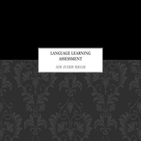 Language Learning Assessment.pptx