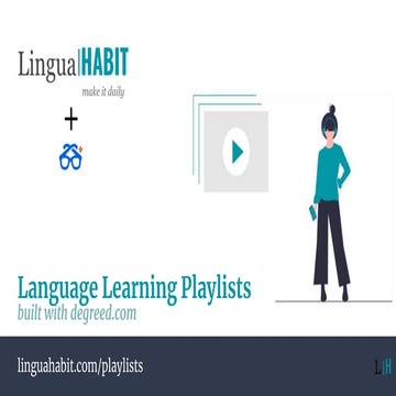 Lingua Habit: Language Learning Playlists | PPTX