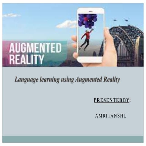 Language learning using augmented reality