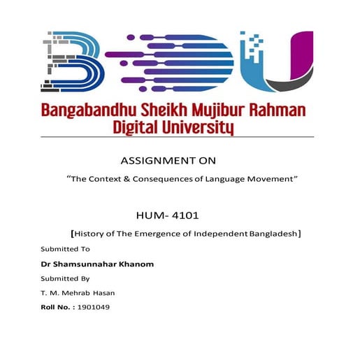 Language movement of Bangladesh 1952