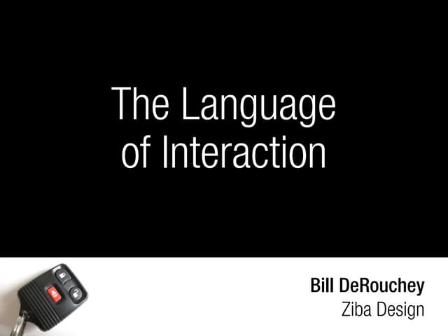 The Language of Interaction