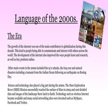 Language of the 2000s