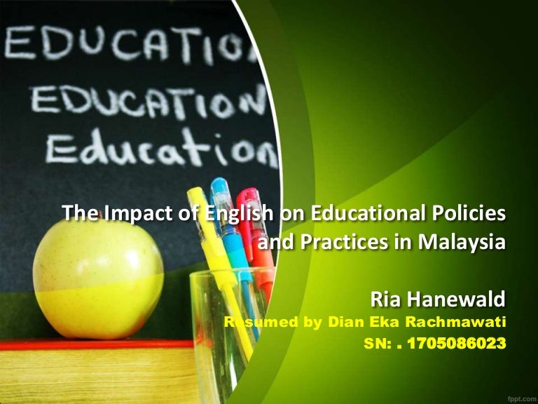 Language policy in malaysia