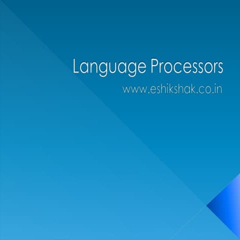 Language processors | PPT