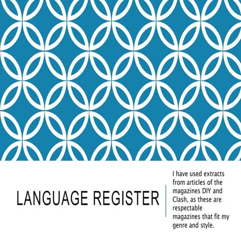 Language register | PPTX