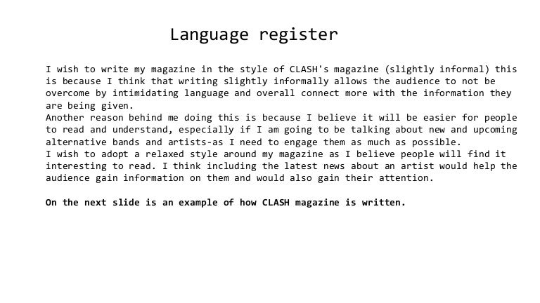 Consultative language register examples picture