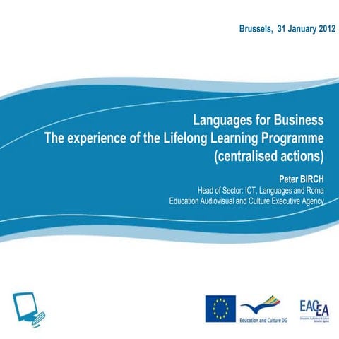 Languages for business: the experience of the lifelong learning programme (ce...