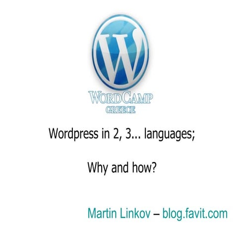 Wordpress in 2,3... languages