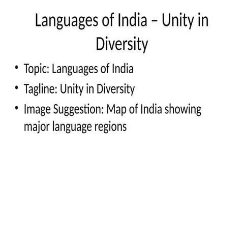 Prominent tribal languages in india | PPTX