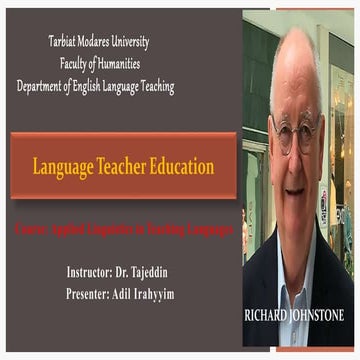 Language teacher