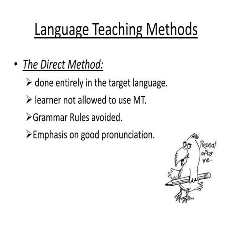 Language teaching methods