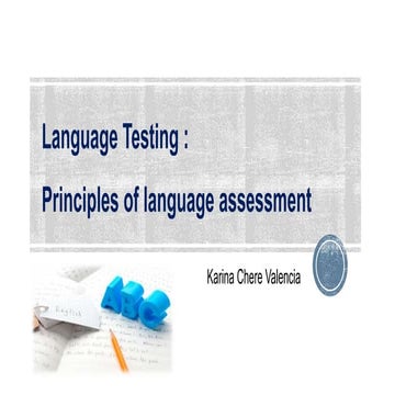 Language testing | PPT