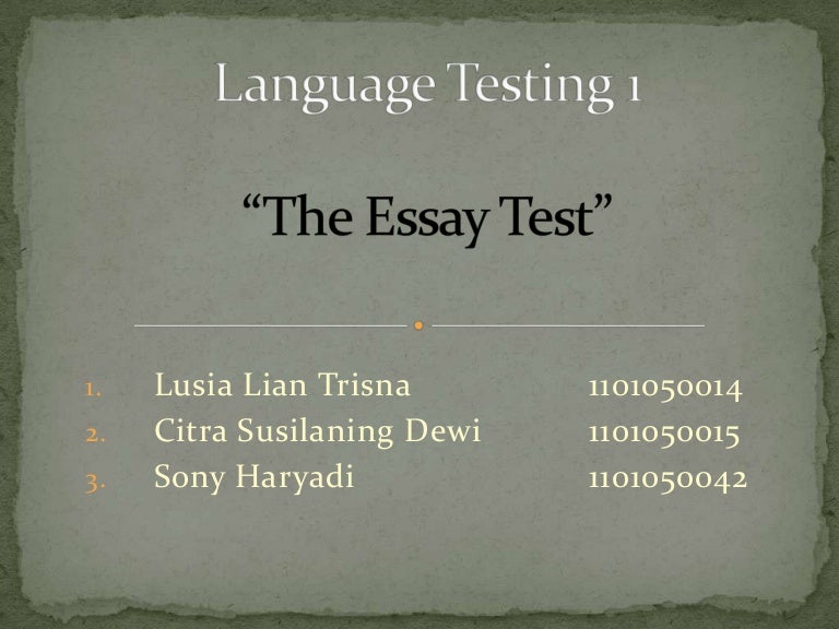 What is language testing image