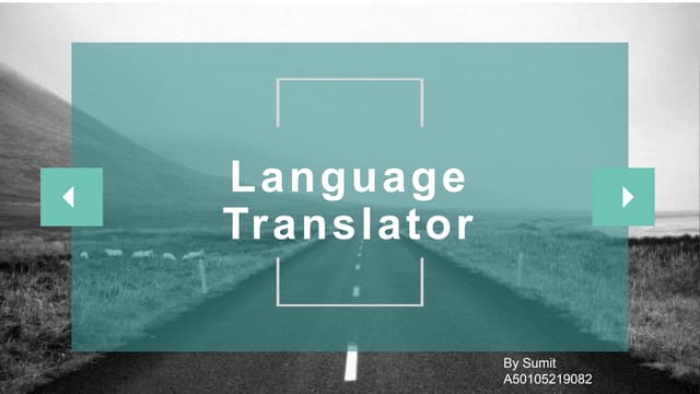 Language translator