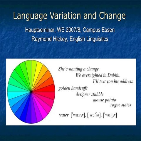 Language variation and_change_introduction | PPT