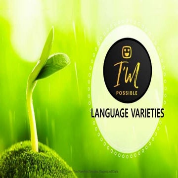 Language varieties