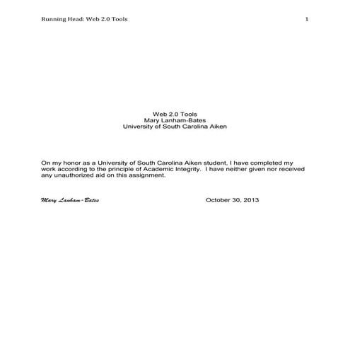 Lanham bates web 2.0 tools