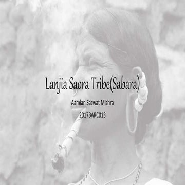 Lanjia saora tribe(sabara)