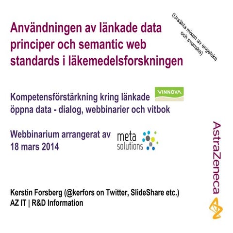 Lankade data Vinnova webbinarium 