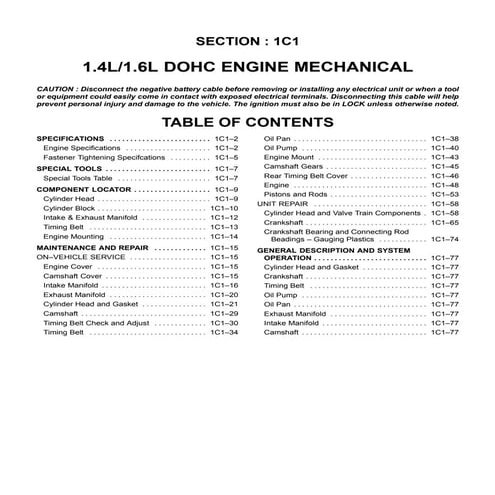 2007 MITSUBISHI ECLIPSE SERVICE MANUAL PDF visual data 6