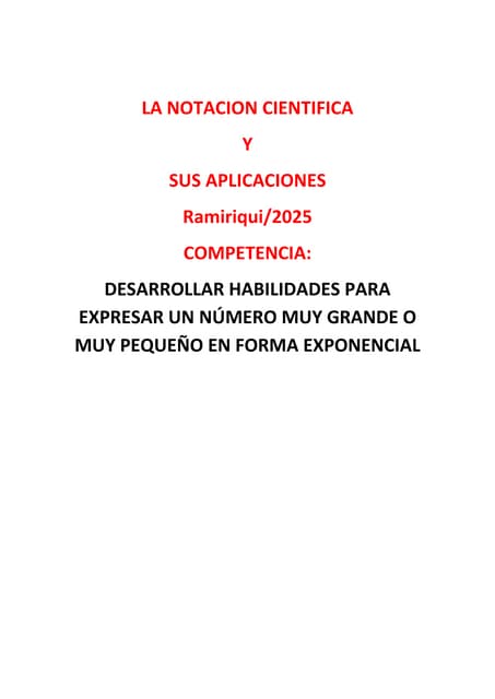 La notacion cientifica  10