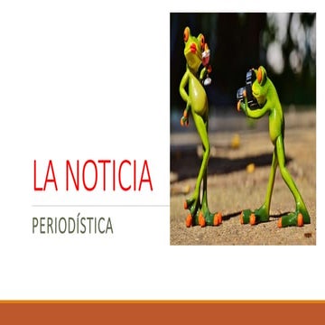 La noticia periodistica.