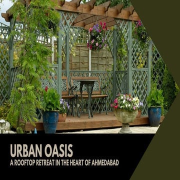 Urban Oasis: Sustainable Rooftop Garden Design in Ahmedabad | PDF