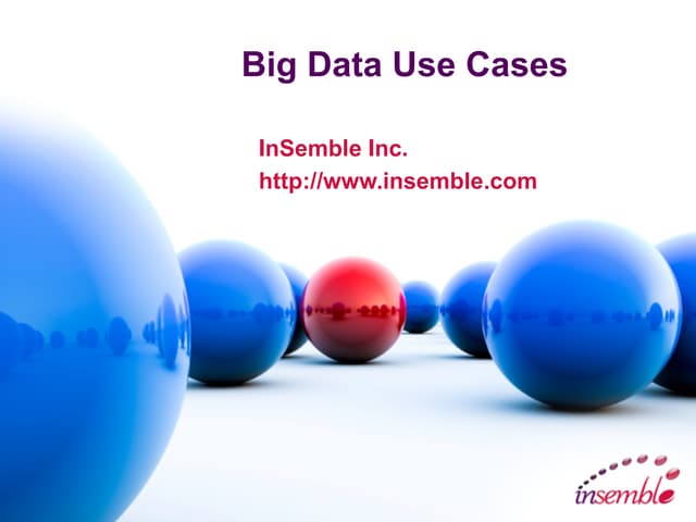 Big Data Use Cases