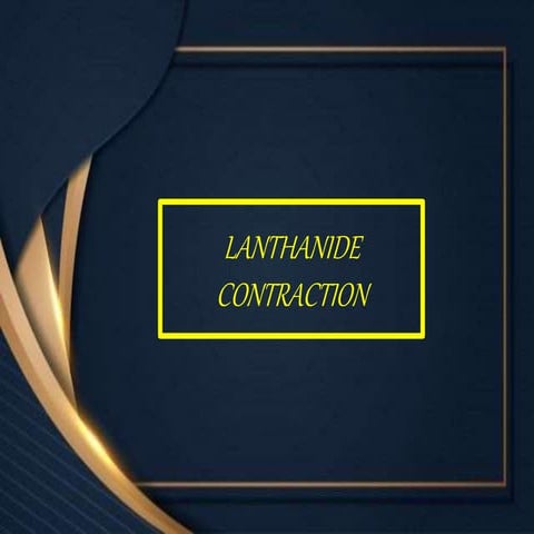 Lanthanide contraction