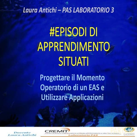 Progettazione e Applicazioni - Momento Operatorio di un EAS