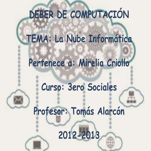 La nube informática  mirelia criollo 