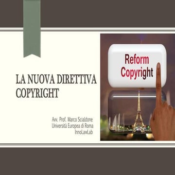 La nuova direttiva copyright