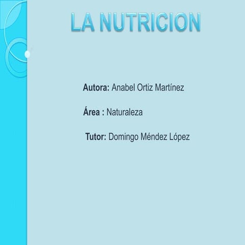 La Nutricion