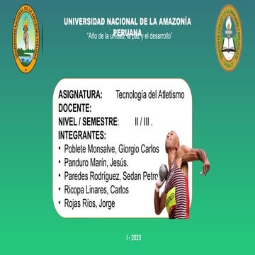 LANZAMIENTO DE BALA - PRUEBA DE ATLETISMO