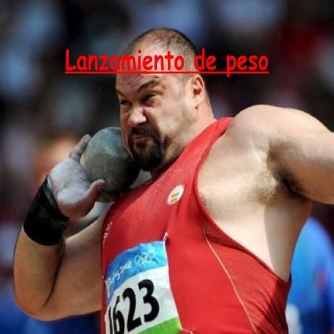 Lanzamiento de peso o bala