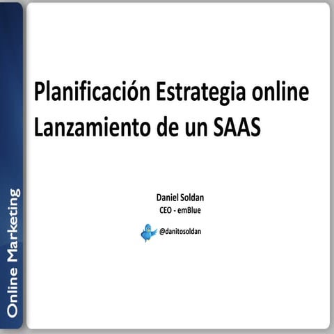 Lanzamiento de un SaaS - Daniel Soldan
