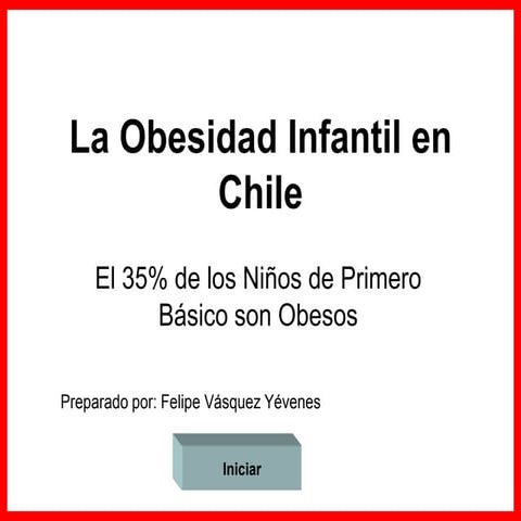 La obesidad infantil en chile