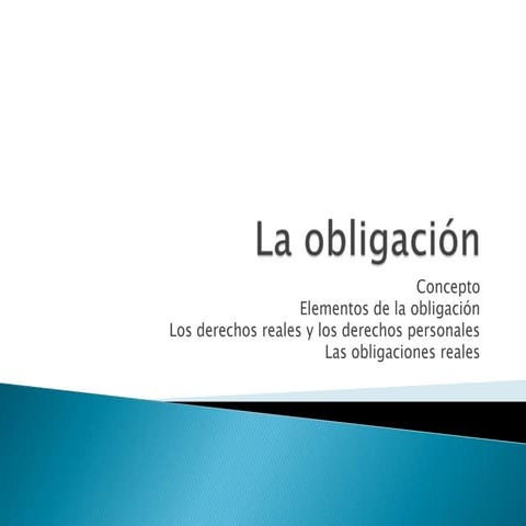 La obligación
