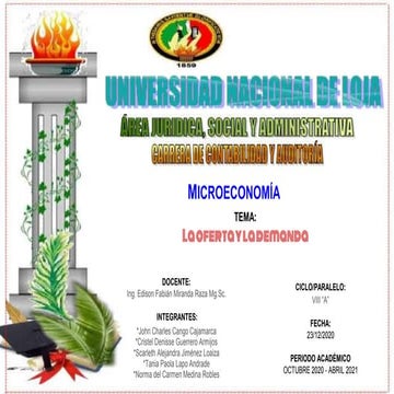 La oferta y la demanda 