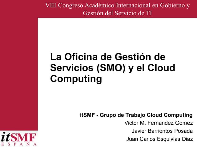 La oficina de gestión de servicios ...