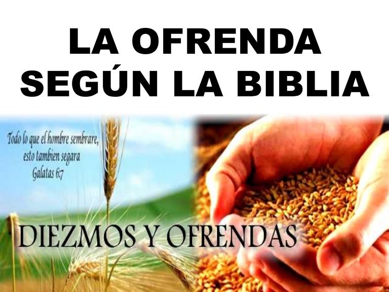 La ofrenda según la biblia